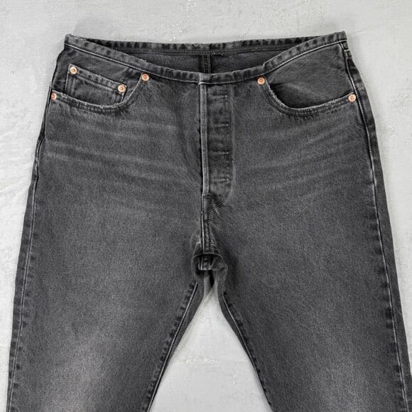 Levi's Premium Mini Waist Black Denim Jeans Women's 29 x 30 - Picture 2 of 6
